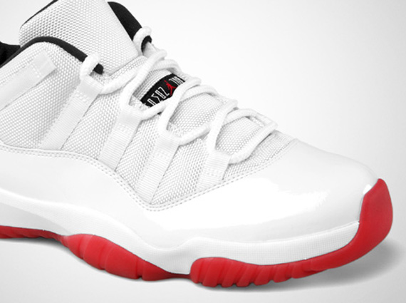 Jordan Xi Low White Red Official Images 4