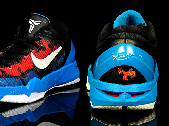 Nike Zoom Kobe VII ‘Poison Dart Frog’ – Photo Blue – White – Team Orange – Black