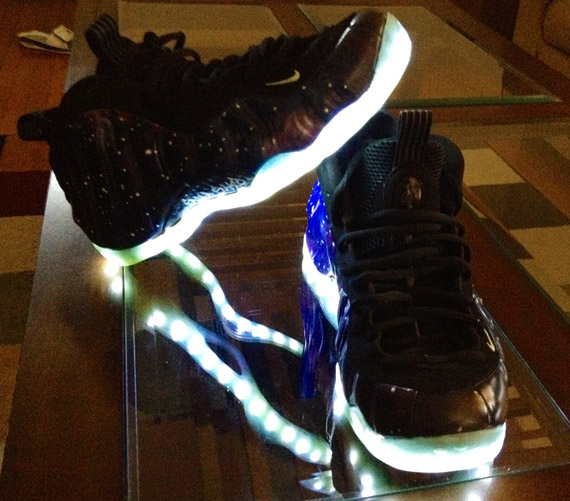 Nike Air Foamposite One Galaxy Light Up Customs By Jason Negron 5