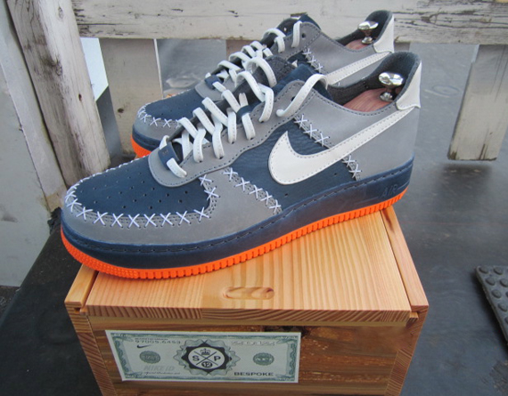 Nike Air Force 1 Bespoke Slovadon Vachetta Grey Orange 1