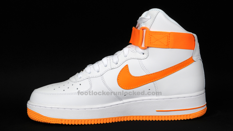 Nike Air Force 1 High White Vivid Orange 4