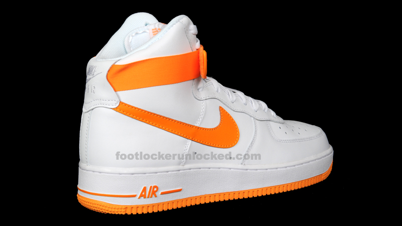 Nike Air Force 1 High White Vivid Orange 6
