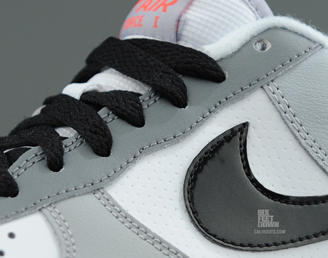 Nike Air Force 1 Low Gs White Black Wolf Grey Cool Grey 4