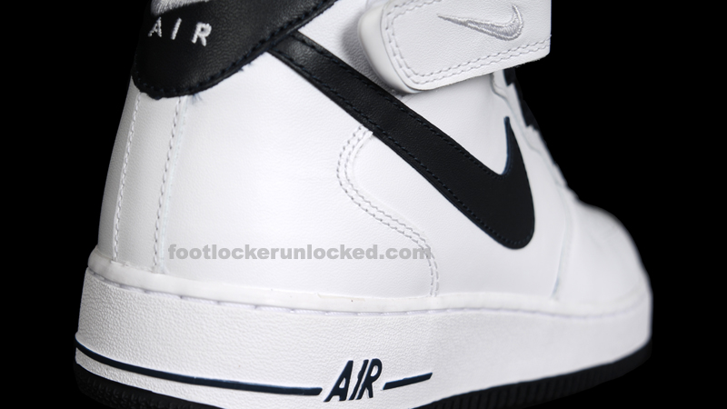 Nike Air Force 1 Mid White Dark Obsidian 10