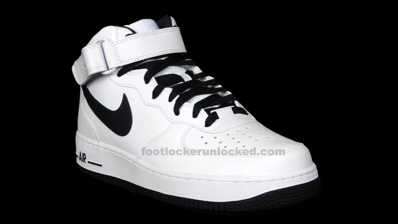 Nike Air Force 1 Mid White Dark Obsidian 2