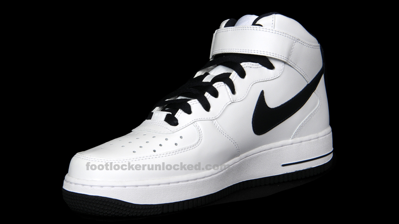 Nike Air Force 1 Mid White Dark Obsidian 3