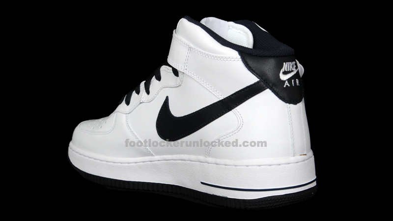 Nike Air Force 1 Mid White Dark Obsidian 5