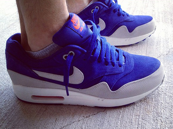 Nike Air Max 1 Premium Royal Grey Orange Holiday 2012