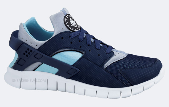 Nike Huarache Free Run Midnight Navy Tide Pool 2