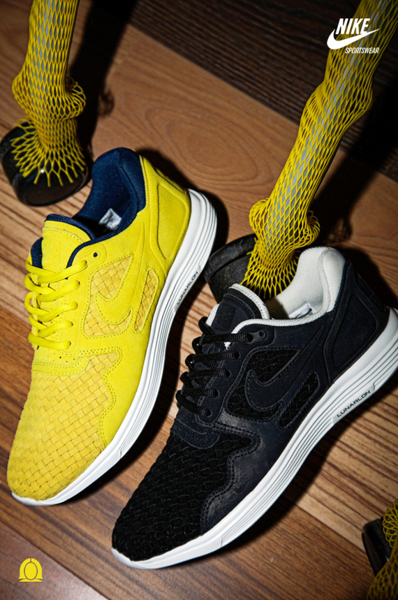 Nike Lunar Woven Flow Yellow Navy 1