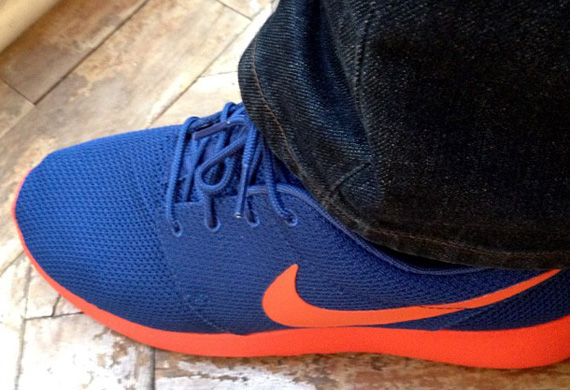 Nike Roshe Run Blue Orange 2