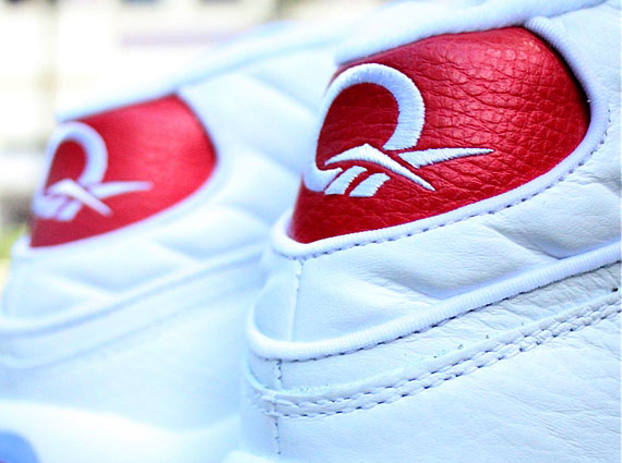 Reebok Question - White - Pearlized Red | Detailed Images