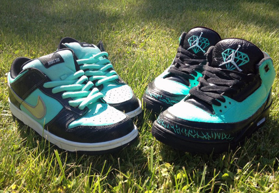 Air Jordan III "Tiffany" Customs By DeJesus