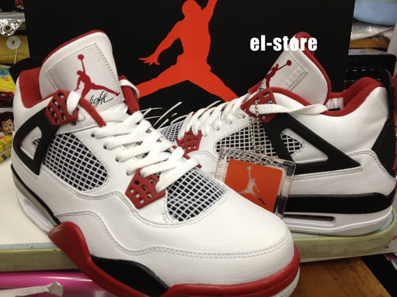 Air Jordan Iv White Varsity Red Black Elstore 2