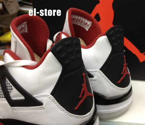 Air Jordan Iv White Varsity Red Black Elstore 4