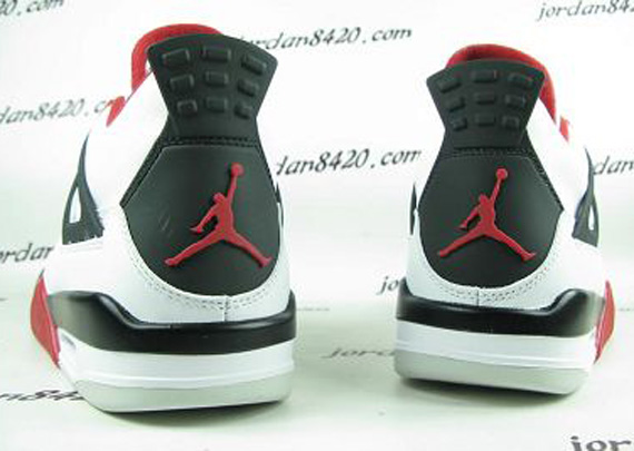 Air Jordan Iv White Varsity Red Black New Photos 3