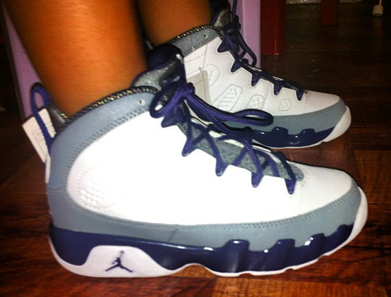 Air Jordan IX - Medium Grey - White - Cool Grey - Purple