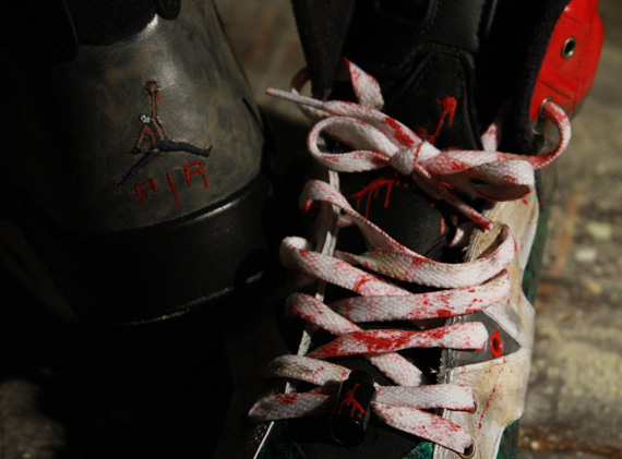 Air Jordan Vi Jason Vorhees Customs By El Cappy 1