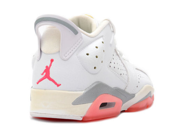 Air Jordan Vi Low White Coral Rose