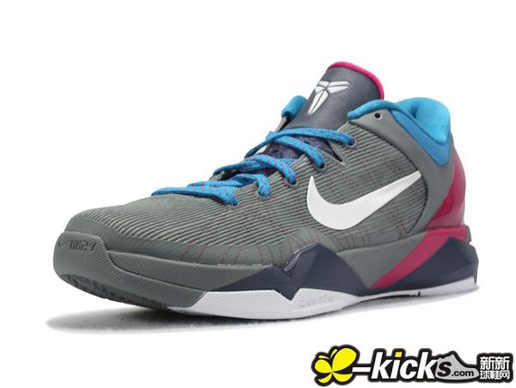 Kobe Vii Grey Maroon Blue 4