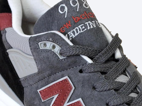 New Balance 998 'Made in USA' - Grey - Black - Red