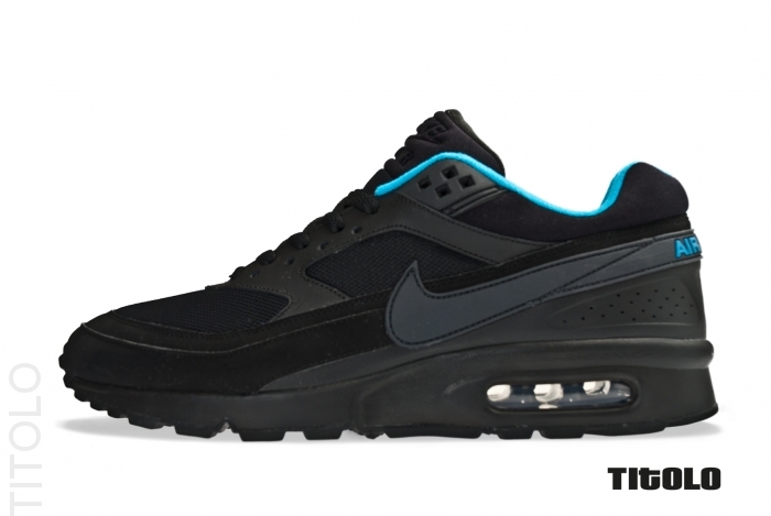 Nike Air Classic Bw Black Anthracite White Dynamic Blue 2