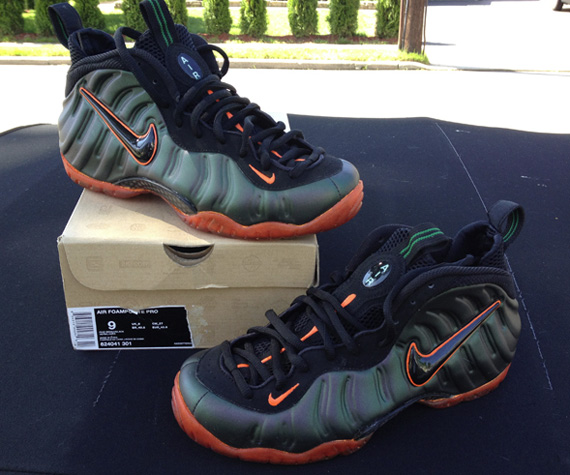 Nike Air Foamposite Pro Miami Hurricanes Customs 4