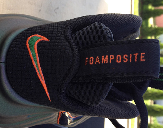 Nike Air Foamposite Pro Miami Hurricanes Customs