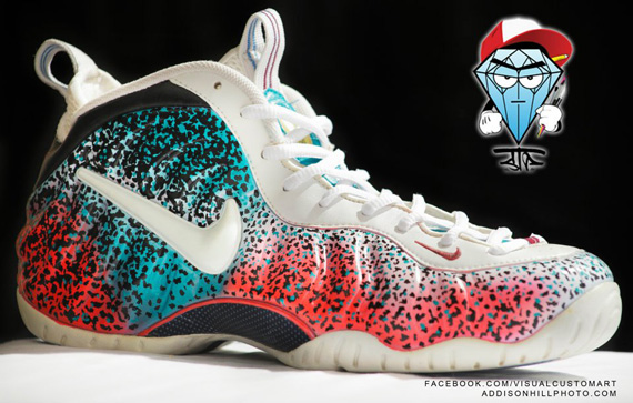 Nike Air Foamposite Pro Miami Night Customs 1