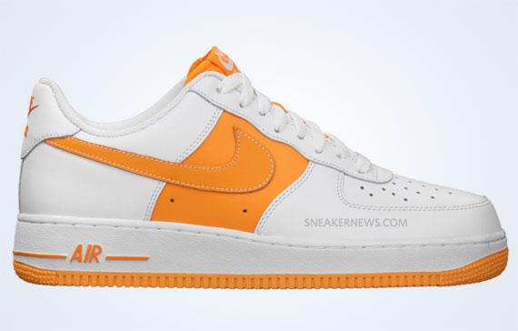 Nike Air Force 1 Low White Vivid Orange 1