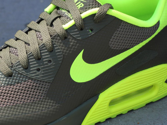 Nike Air Max 90 Hyperfuse - Cargo Khaki - Volt