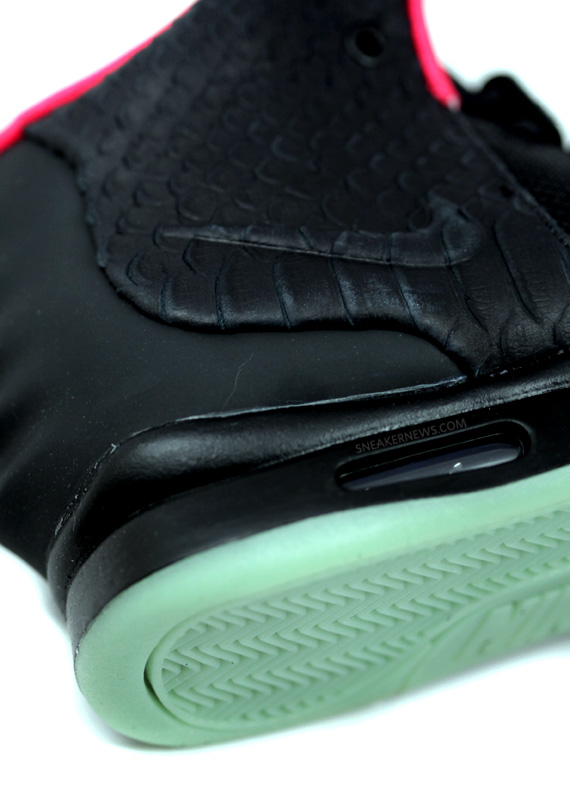 Nike Air Yeezy Black Pink Solar Red Comparison 8