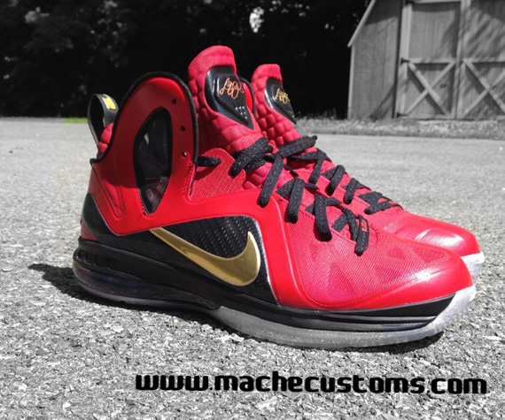 Nike Lebron 9 Nba Finals Pe Customs Mache 1