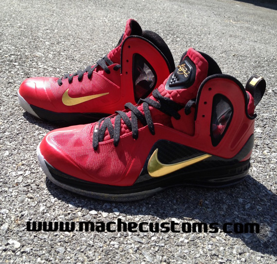 Nike Lebron 9 Nba Finals Pe Customs Mache 12