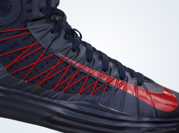 Nike Lunar Hyperdunk+ – Obsidian – University Red