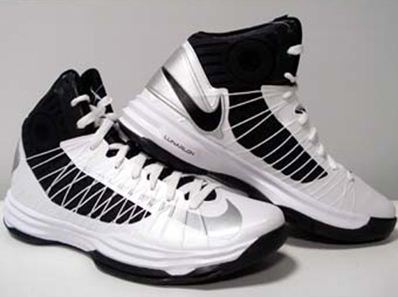 Nike Lunar Hyperdunk White Black Silver 3