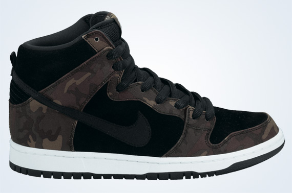 Nike Sb Dunk High Camo Black 1