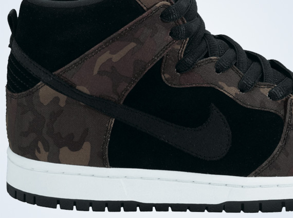 Nike Sb Dunk High Camo Black 3