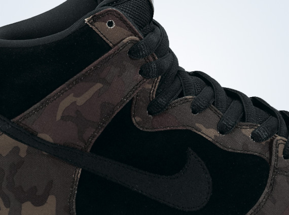 Nike Sb Dunk High Camo Black 5