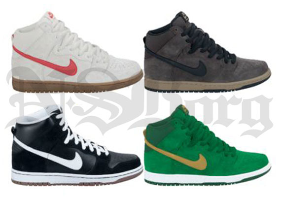 Nike SB Dunk High – Spring 2013 Colorways