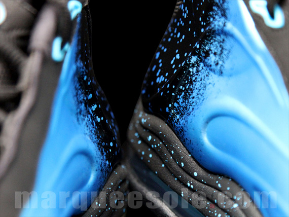 Nike Total Foamposite Max Blue Black Splatter 1