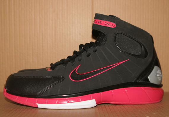 Nike Zoom Huarache 2k4 Black Scarlet Fire White 5