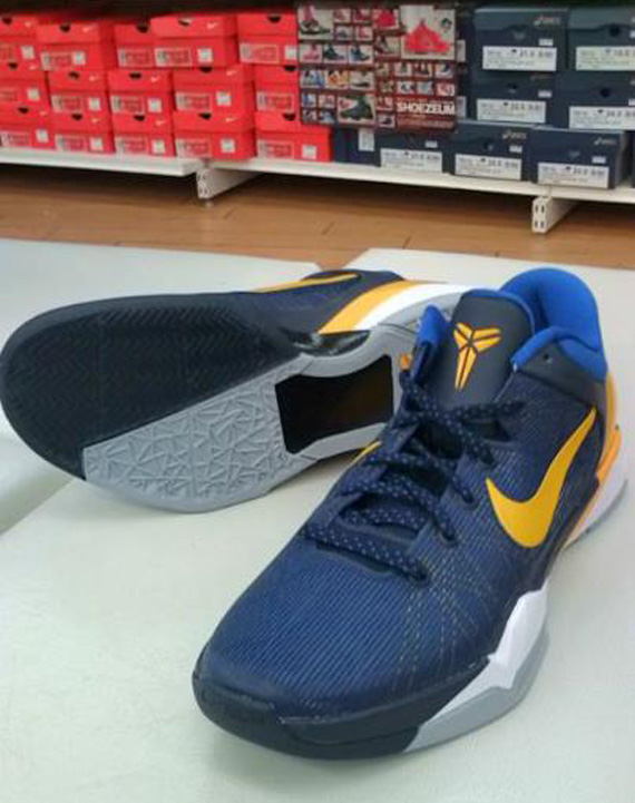 Nike Zoom Kobe Vii Navy Yellow New Images 2