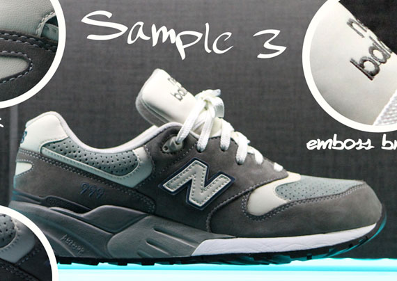 Ronnie Fieg New Balance 999 Blue Steel Sample Process 1