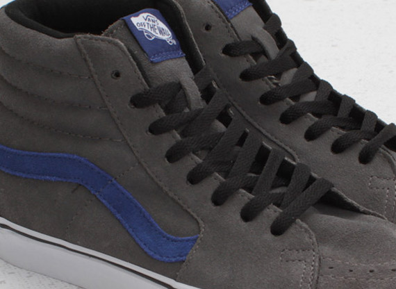 Vans Sk8-Hi Suede – Pewter – True Blue