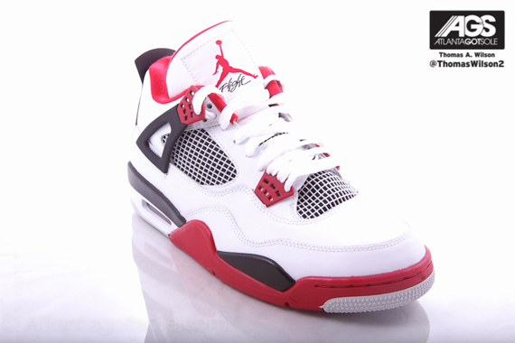 White Red Air Jordan Iv 12