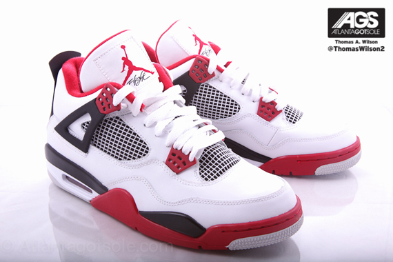 White Red Air Jordan Iv 2