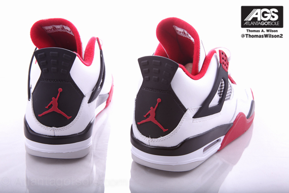 White Red Air Jordan Iv 6