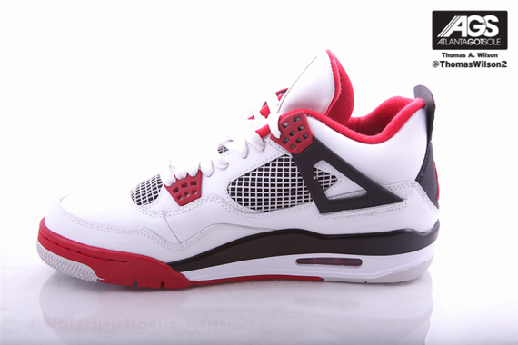 White Red Air Jordan Iv 9