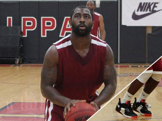 Darrelle Revis Hoops In Nike Zoom Revis @ Celebrity Basketball Game